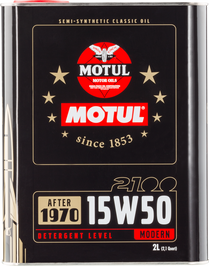 Motul 15W50 Classic 2100 Oil - 10x2L - Case of 10