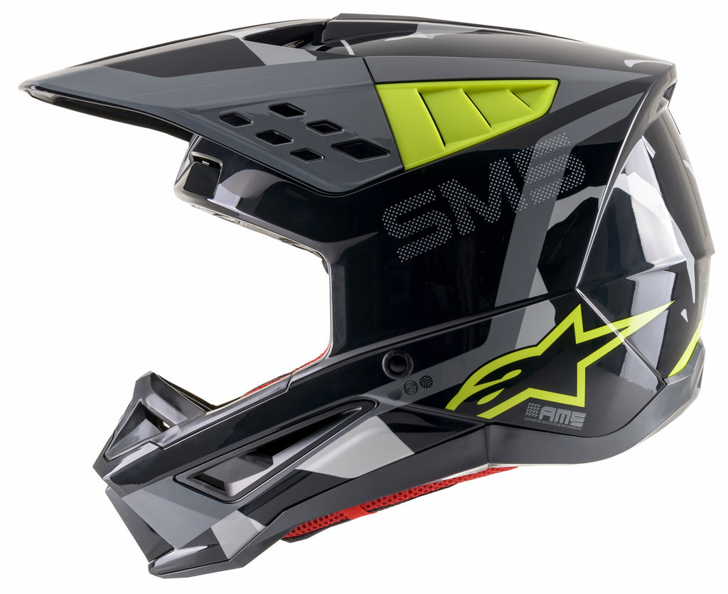 S M5 Rover Helmet Anthracite/Yel Fluo/Camo Xl