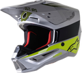 S M5 Bond Helmet Slvr/Ylw Fluo/Mltry Grn Xl