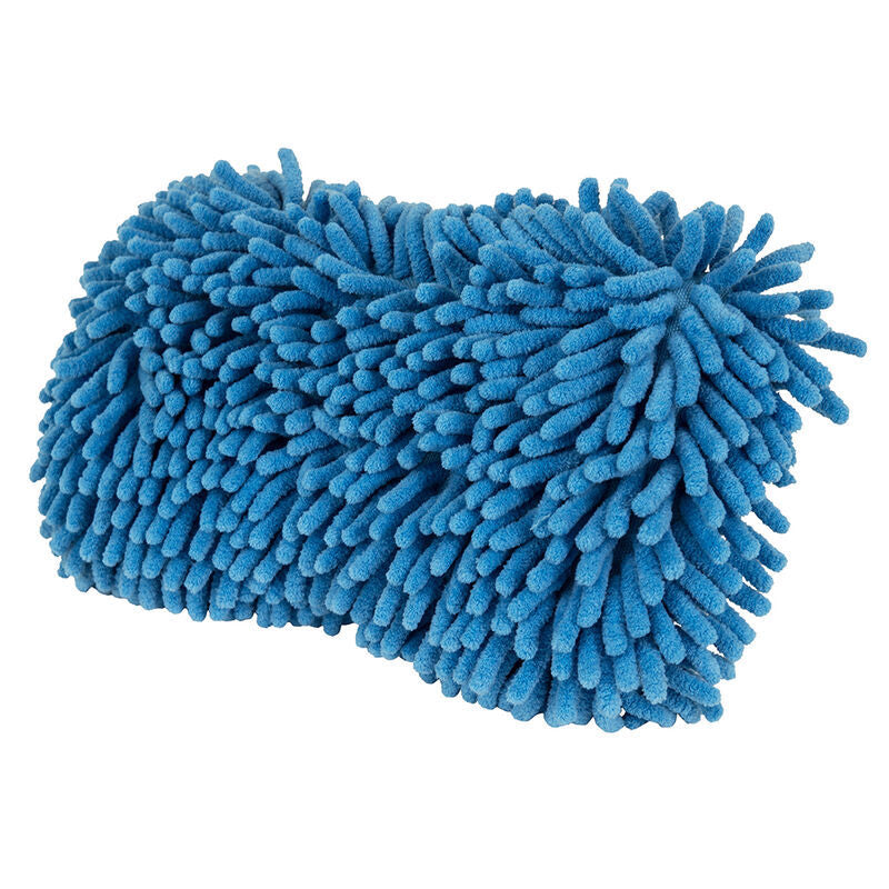 Chemical Guys Ultimate Two Sided Chenille Microfiber Wash Sponge - Blue - Case of 12