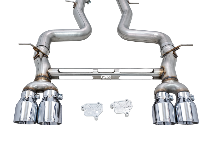 AWE Tuning BMW F8X M3/M4  Track Edition Catback Exhaust - Chrome Silver Tips