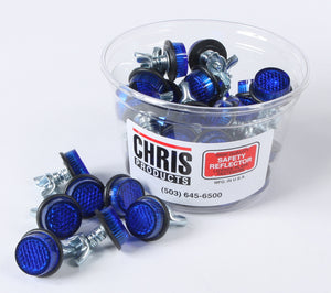 Mini Reflectors Blue 40/Pk