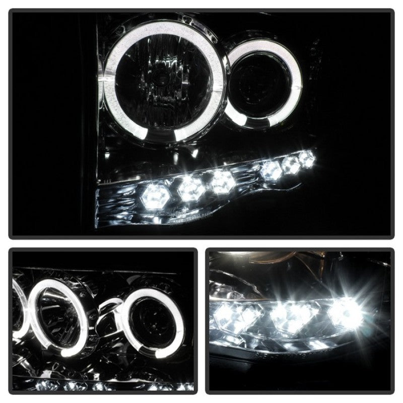 Spyder Dodge Ram 1500 02-05/Ram 2500 03-05 Projector Headlights LED Halo LED Chrm PRO-YD-DR02-HL-C