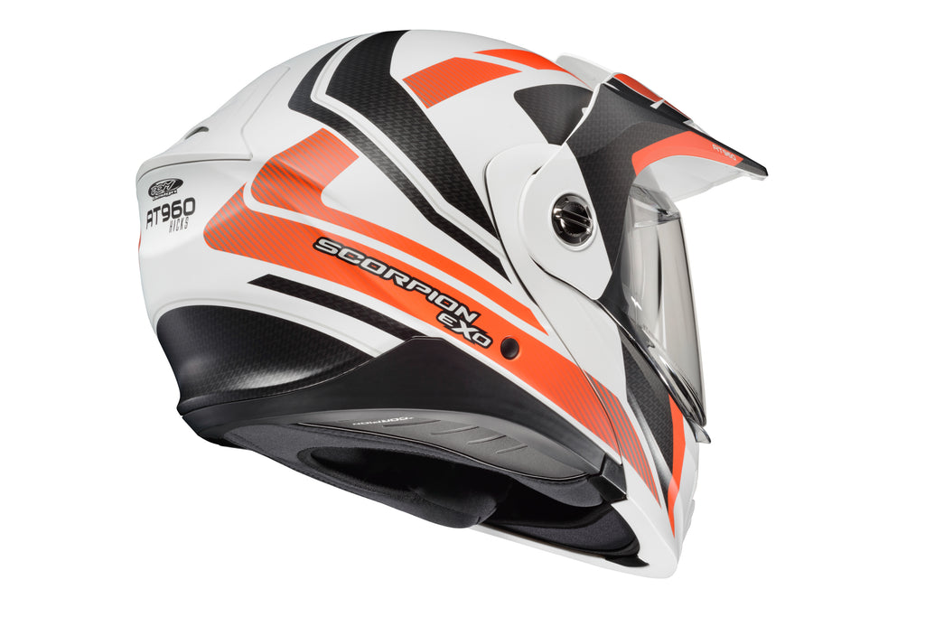 Exo At960 Modular Helmet Hicks White/Orange Xl