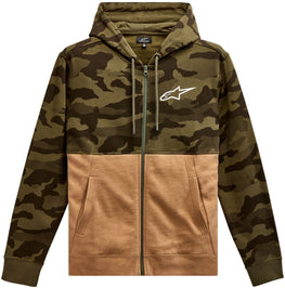 Camo Block Hoodie Military/Sand Sm