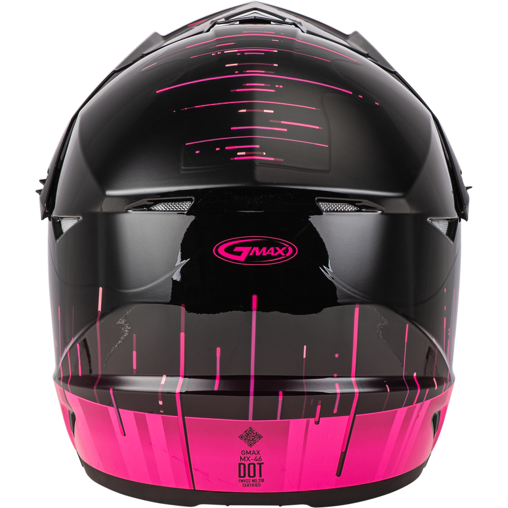 Youth Mx 46y Frequency Offroad Helmet Black/Pink Ys