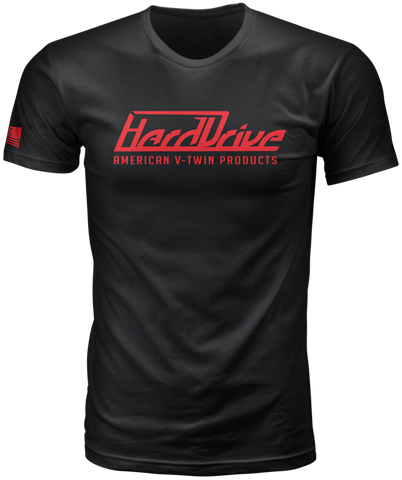 Harddrive Tee Black/Red Lg
